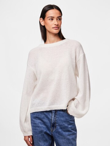 Pull-over 'PCIda' PIECES en blanc : devant