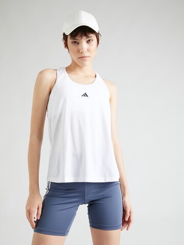 ADIDAS PERFORMANCE - Top deportivo en blanco: frente