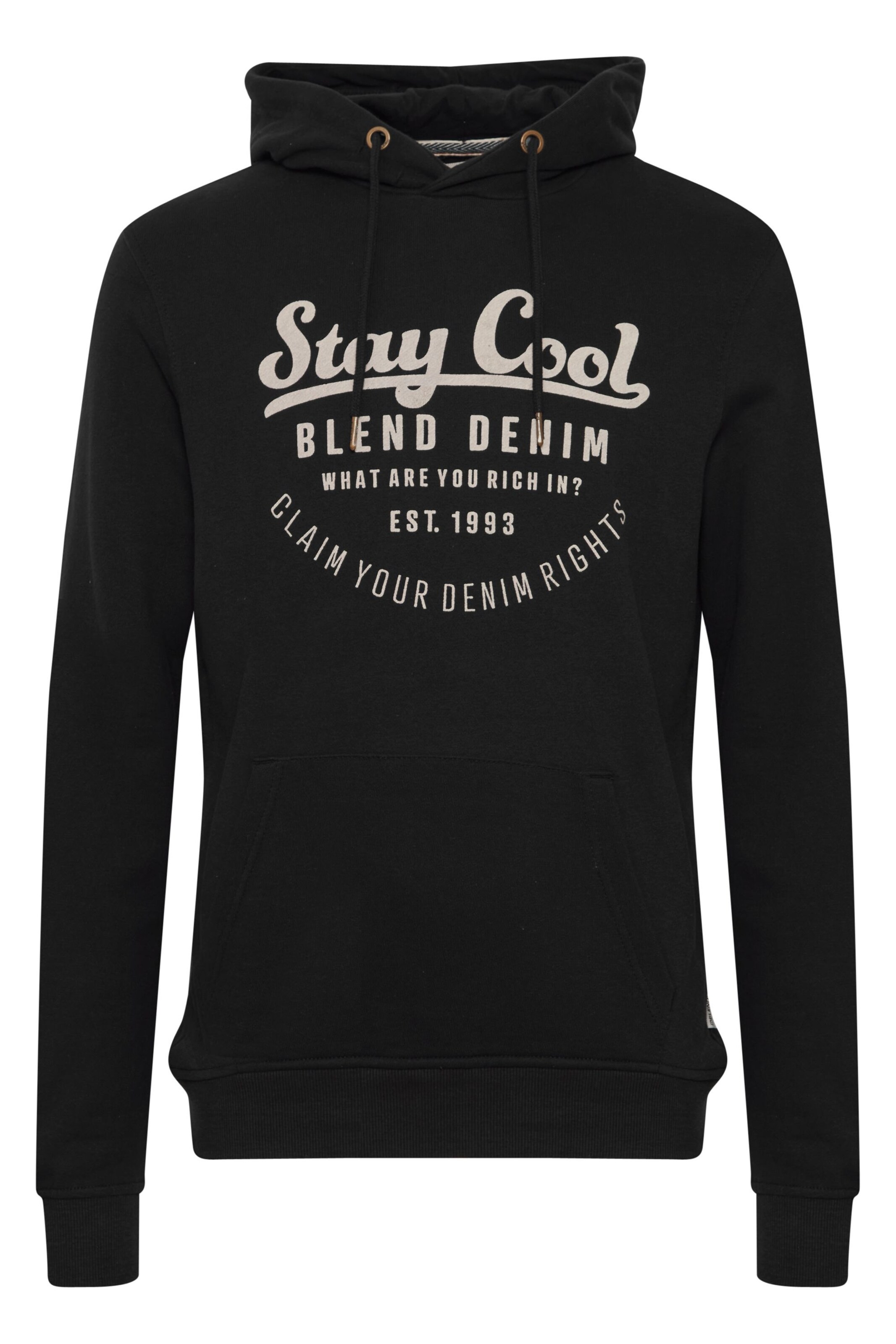 Sweat-shirt BLEND en noir : devant