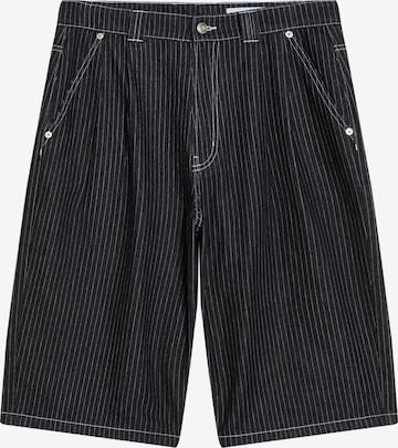 BershkaLoosefit Traperice - plava boja: prednji dio