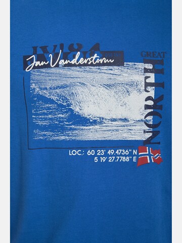 Jan Vanderstorm T-Shirt 'Pitter' in Blau