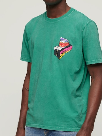 Superdry & Co Póló 'Travel' - zöld