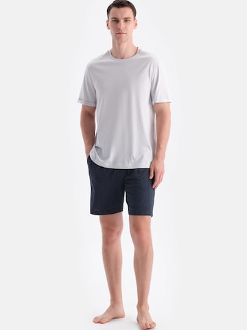 Dagi Pyjama kort in Blauw: voorkant