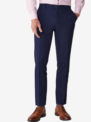NextSlimfit Hlače na crtu - plava boja: prednji dio