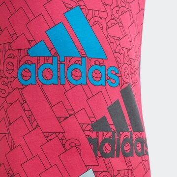 ADIDAS SPORTSWEAR Funkčné tričko 'Essentials Brand Love' - ružová