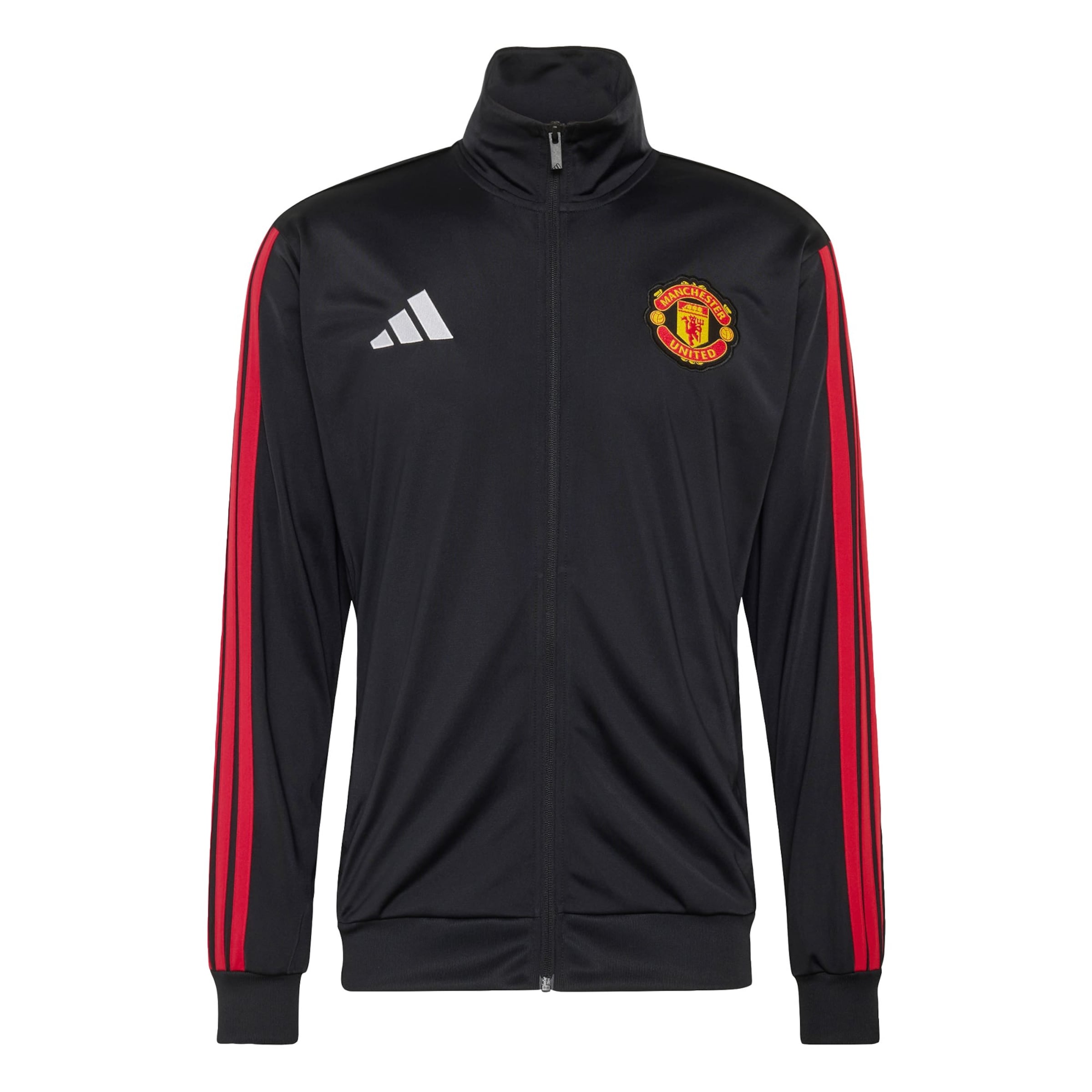 ADIDAS PERFORMANCE Sports sweat jacket 'Manchester United DNA' in Black: front