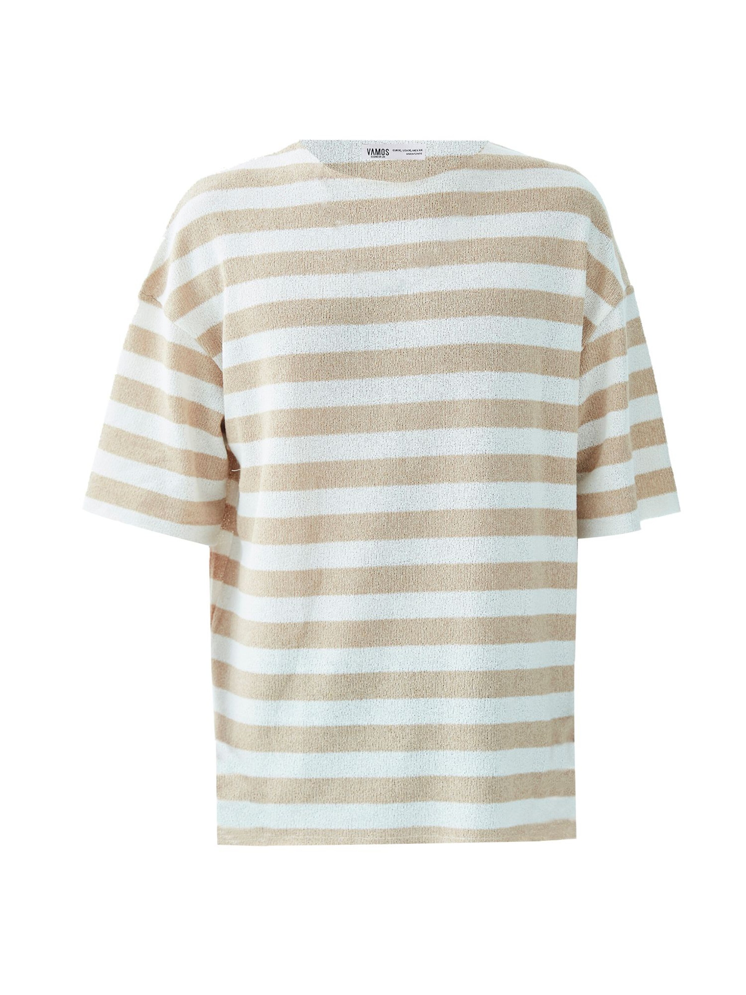 Tricou de la VAMOS CLO pe bej: față