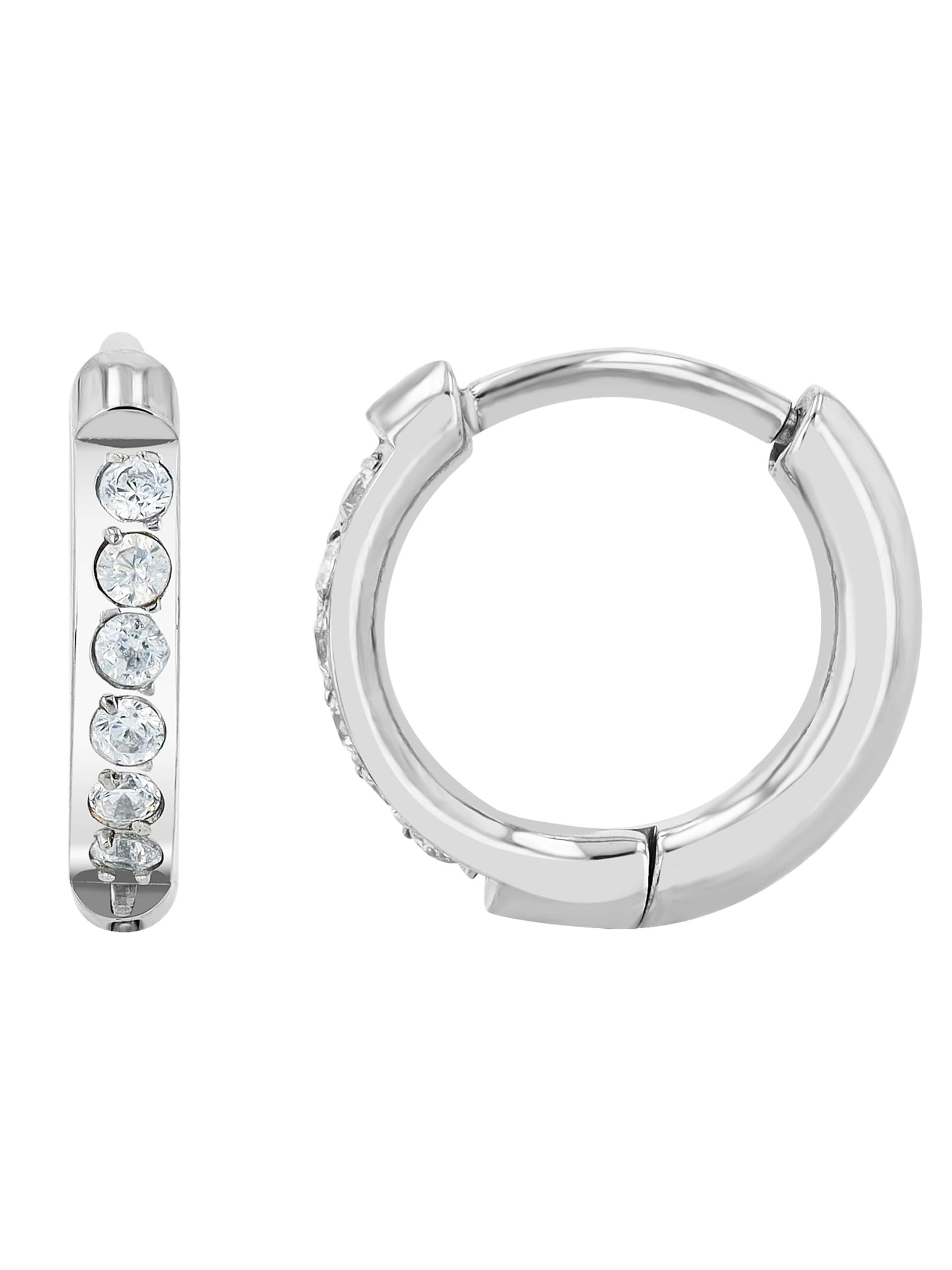 Akzent Earrings 'Una, langlebig' in Grey