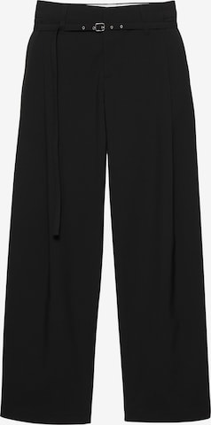 Pull&Bear Loosefit Suorat housut värissä musta: etupuoli