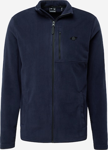 4F Athletic fleece jacket in Blue: front