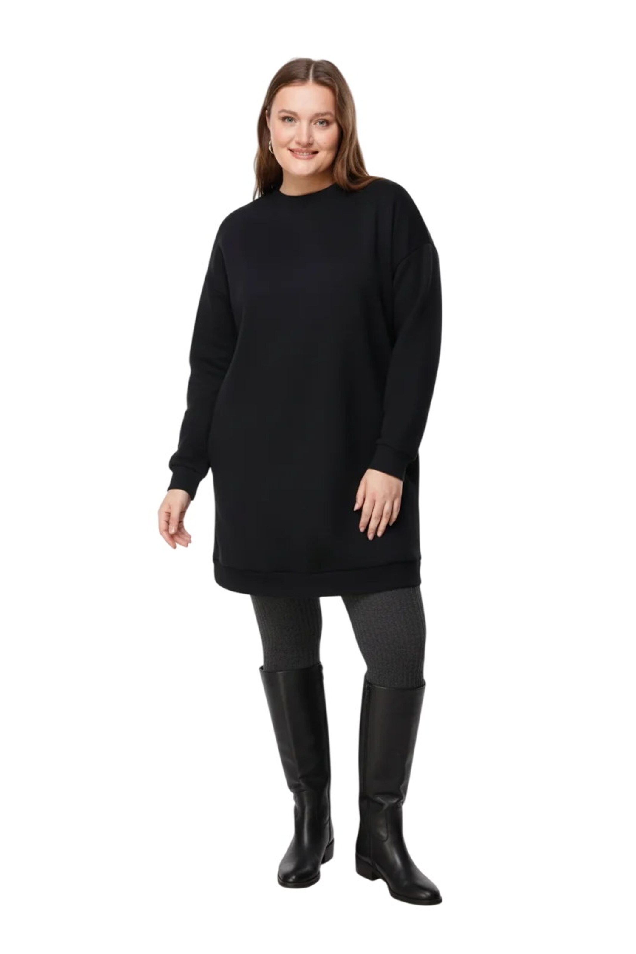 Shape Of You Jurk in Zwart: voorkant