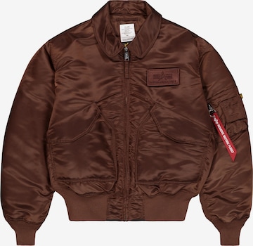 ALPHA INDUSTRIES Between-Season Jacket 'CWU-45 Heritage' in Brown: front