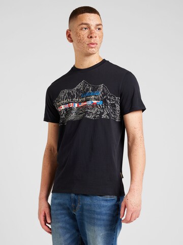 T-Shirt 'TURIN 1' NAPAPIJRI en noir : devant
