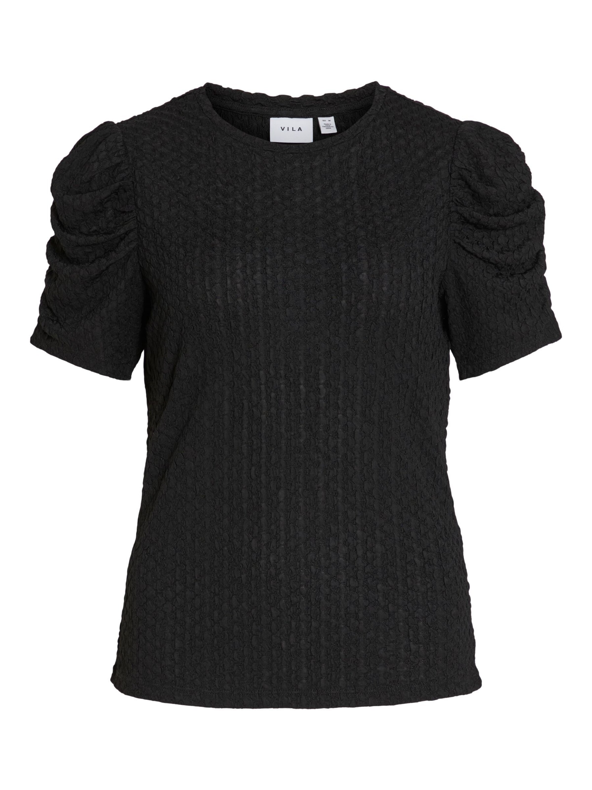 VILA Blouse 'VIAnine' in Black: front