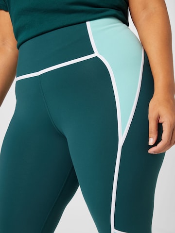 Reebok - Skinny Calças de desporto 'Lux' em verde