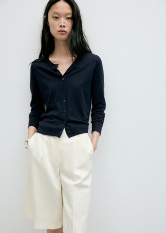 MANGO Strickjacke 'LUCCA' in Blau: Vorderseite