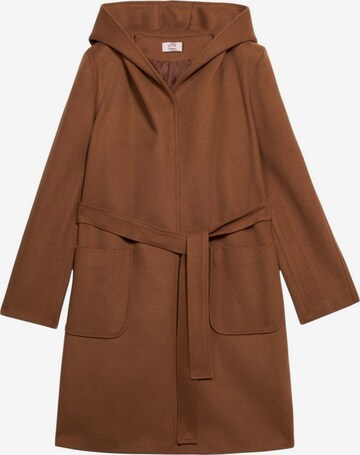 Cappotto invernale di oltre in marrone: frontale