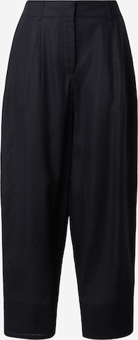 TOPSHOP Barrel Veckad byxa 'BINA' i svart: framsida