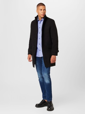 BURTON MENSWEAR LONDON Between-seasons coat in Black