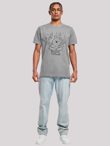 F4NT4STIC Shirt 'Disney Winnie The Pooh' in Grijs