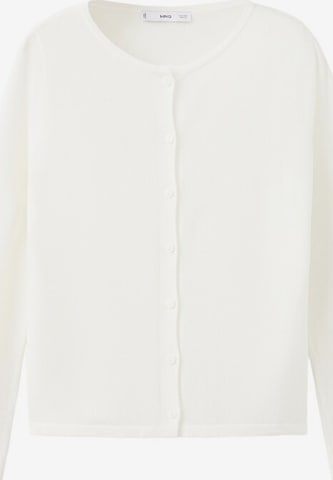 MANGO Knit Cardigan 'Gracie' in White: front