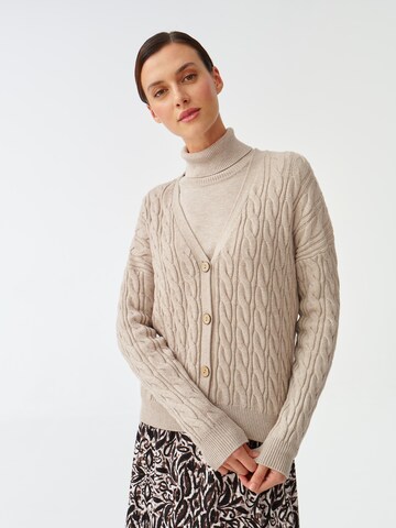 TATUUM Gebreid vest 'WENWO' in Beige: voorkant