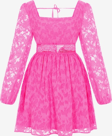 Robe faina en rose : devant