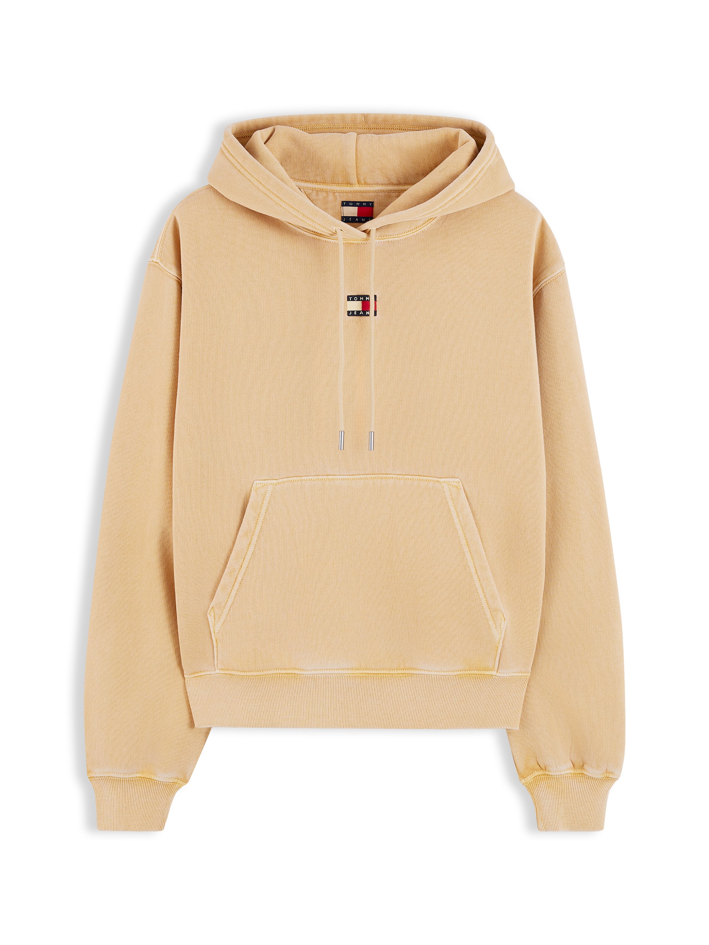 Sweat-shirt Tommy Jeans en beige : devant