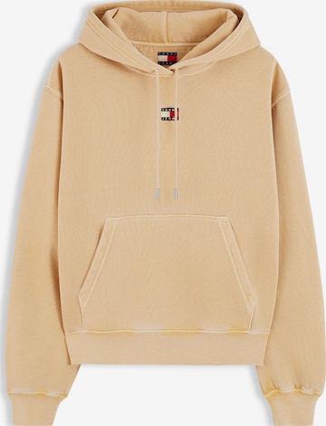 Sweat-shirt Tommy Jeans en beige : devant