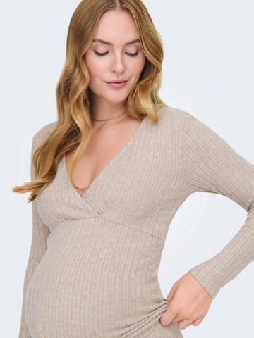 Only Maternity Wide leg Pants 'OLMLola' in Beige