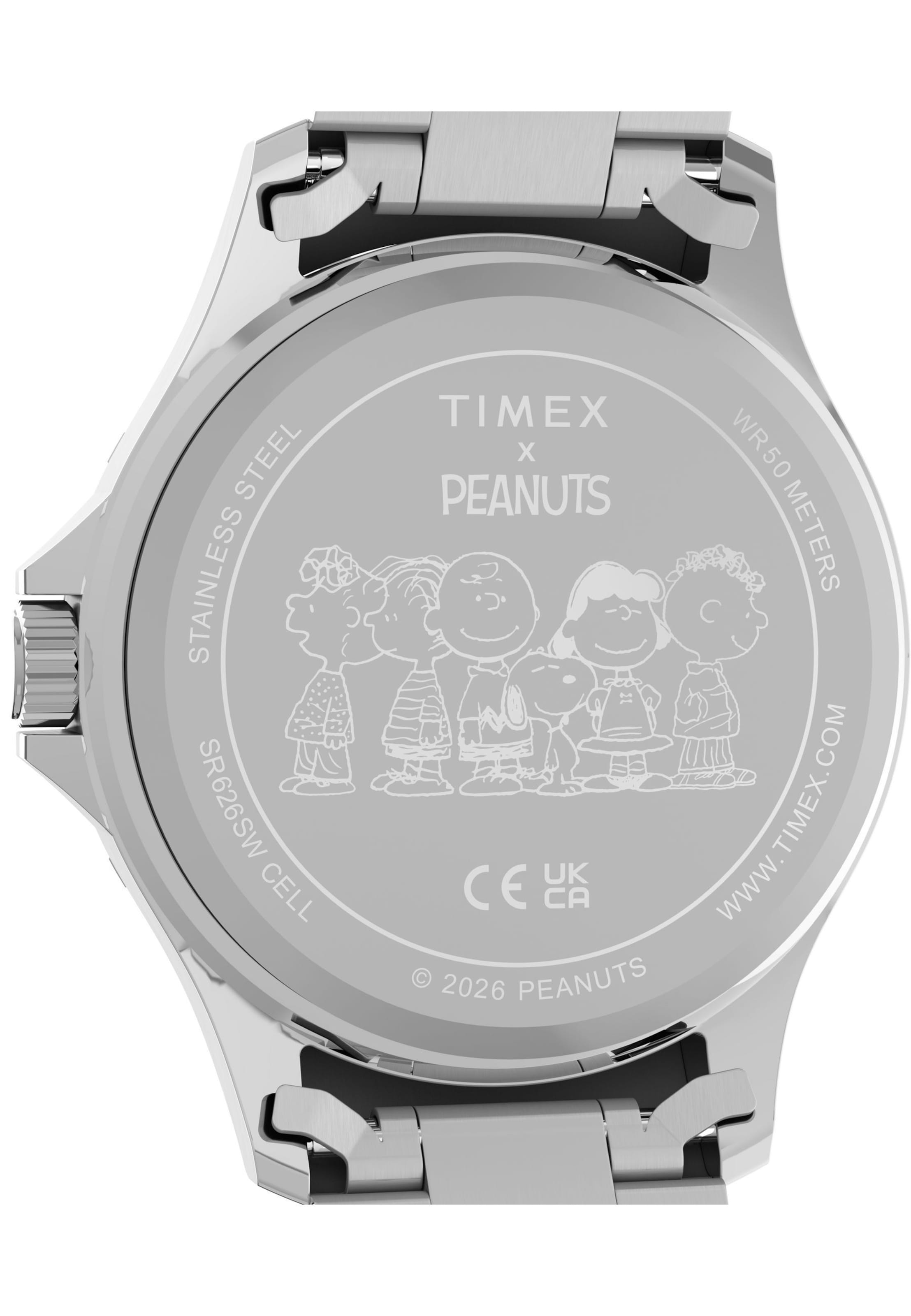 Montre à affichage analogique TIMEX en argent