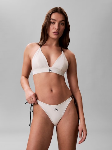 Triangle Hauts de bikini 'Halter' Calvin Klein Swimwear en blanc