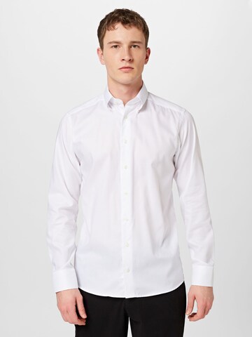 ETON Přiléhavý střih Košile 'Oxford' – bílá: přední strana
