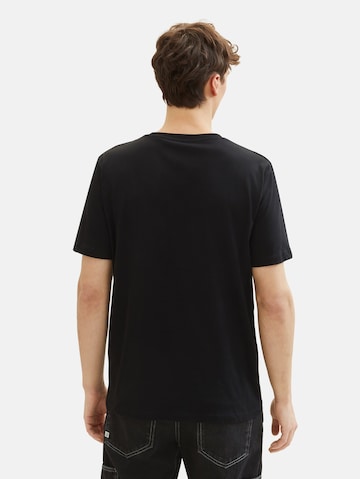 Tricou de la TOM TAILOR DENIM pe negru