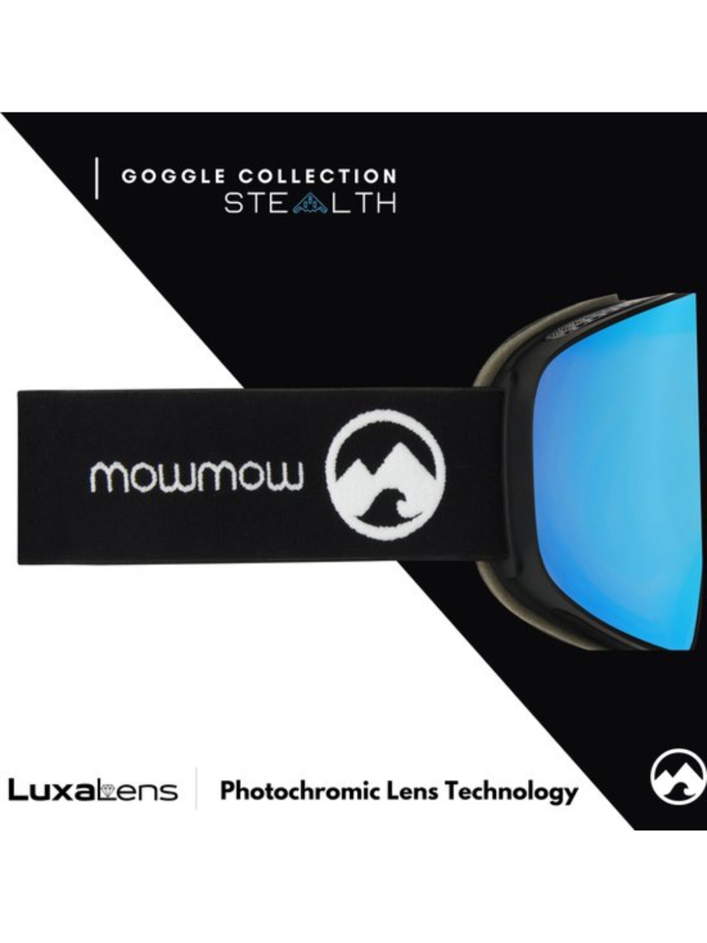 Occhiali sportivi 'MowMow STEALTH Ski Goggles - Photochromic Lens - ECO: Bioresin Frame & Recycled - UV400 - Unisex' di Mowmow in blu