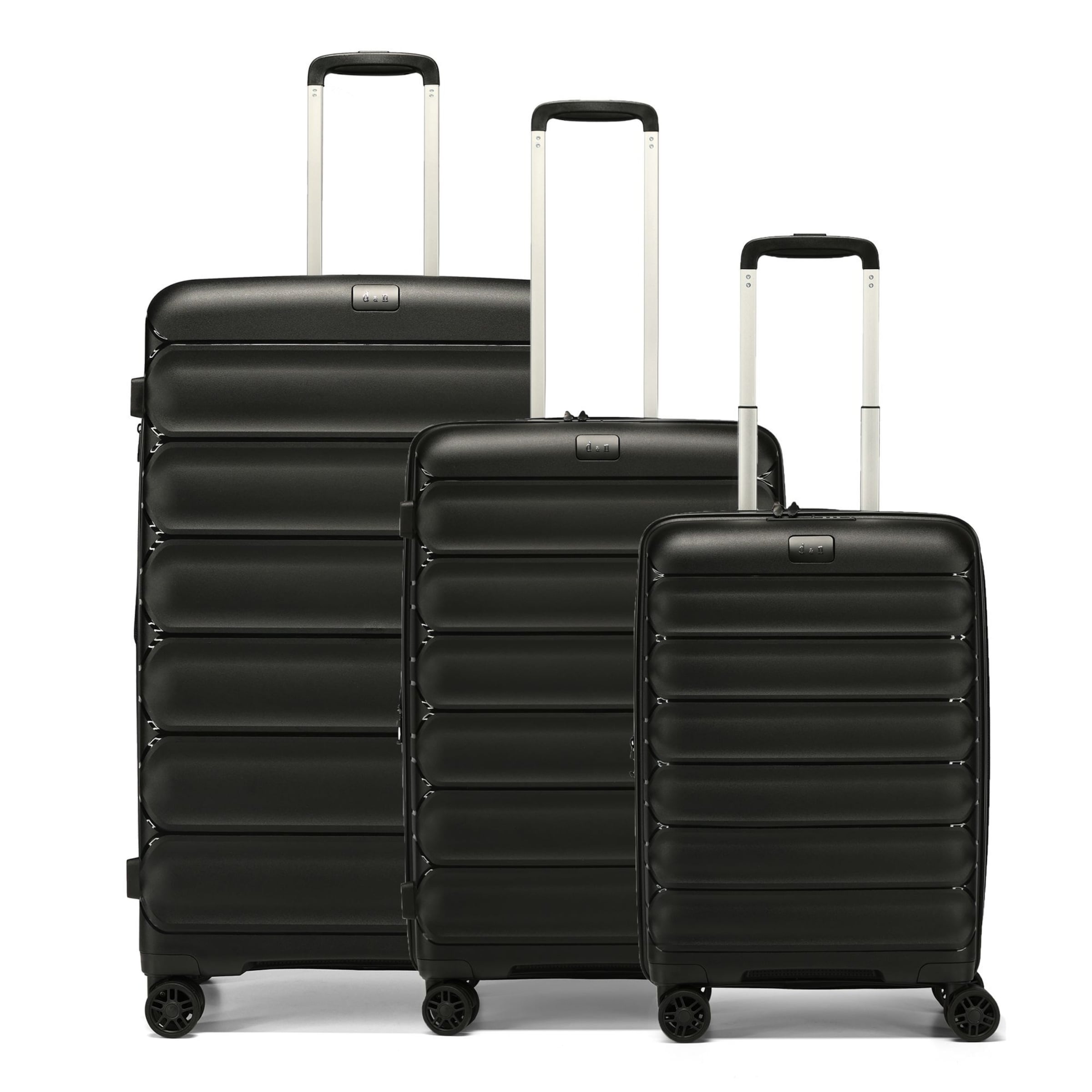 Ensemble de bagages 'Travel Line 4700' D&N en noir : devant