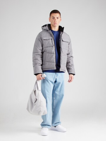JACK & JONES Winter jacket 'JJBUILD' in Grey