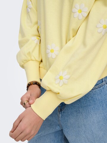 Felpa 'ONLBrooke' di ONLY in giallo