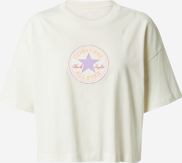 CONVERSE - Camiseta en beige: frente