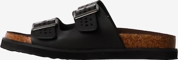 Super Mode Pantolette in Schwarz: Vorderseite