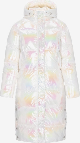 Manteau mi-saison MYMO en blanc : devant