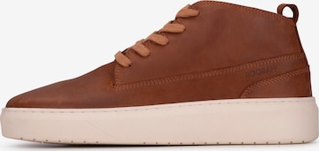 Baskets hautes 'Gabriel' Haboob en marron : devant
