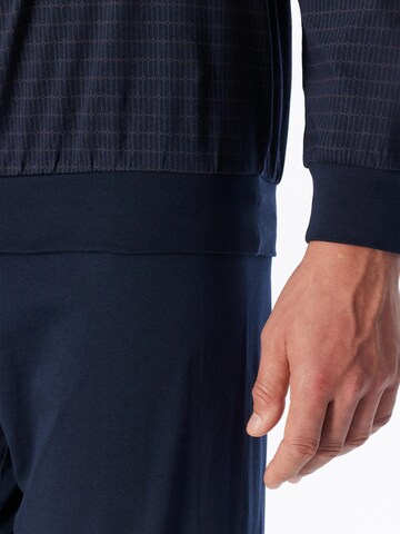 SCHIESSER Pajamas long 'Comfort Essentials' in Blue
