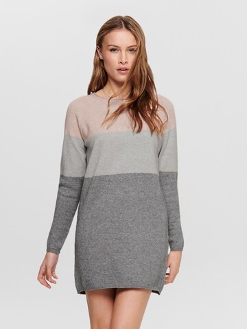 ONLY Knit dress in Grey: front