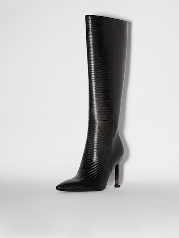 Bottes Bershka en noir : devant