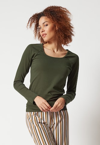 Camicia da notte 'Every Night In 01' di Skiny in verde: frontale