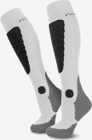 Chaussettes de sport normani en blanc : devant