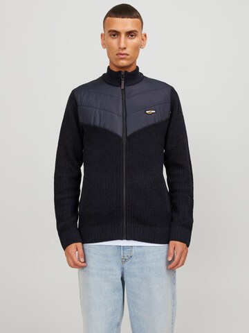 Vestes en maille JACK & JONES en bleu : devant