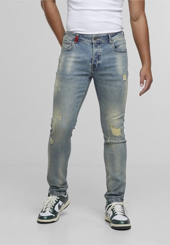 2Y Premium Slimfit Jeans 'Carlos' in Blauw: voorkant