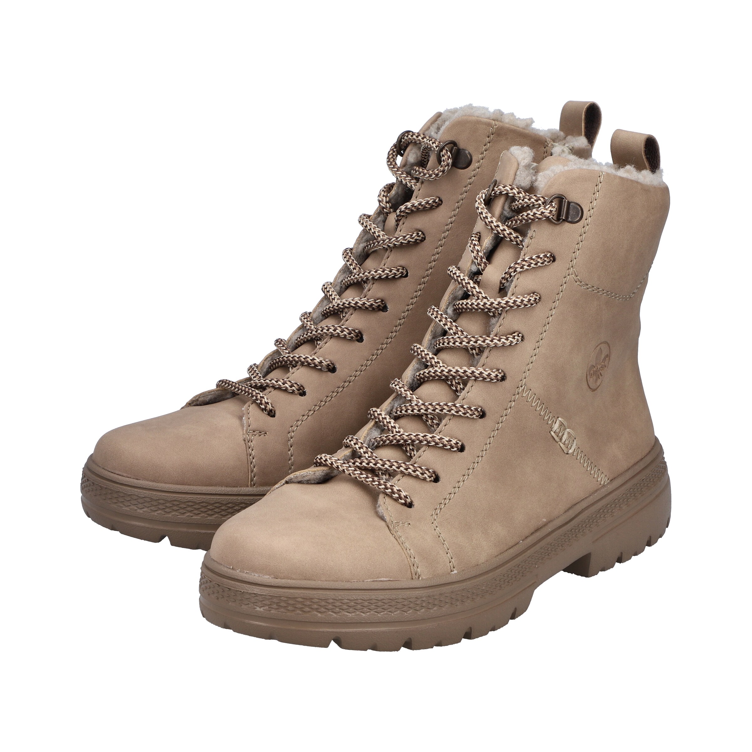 Rieker Lace-up bootie in Beige